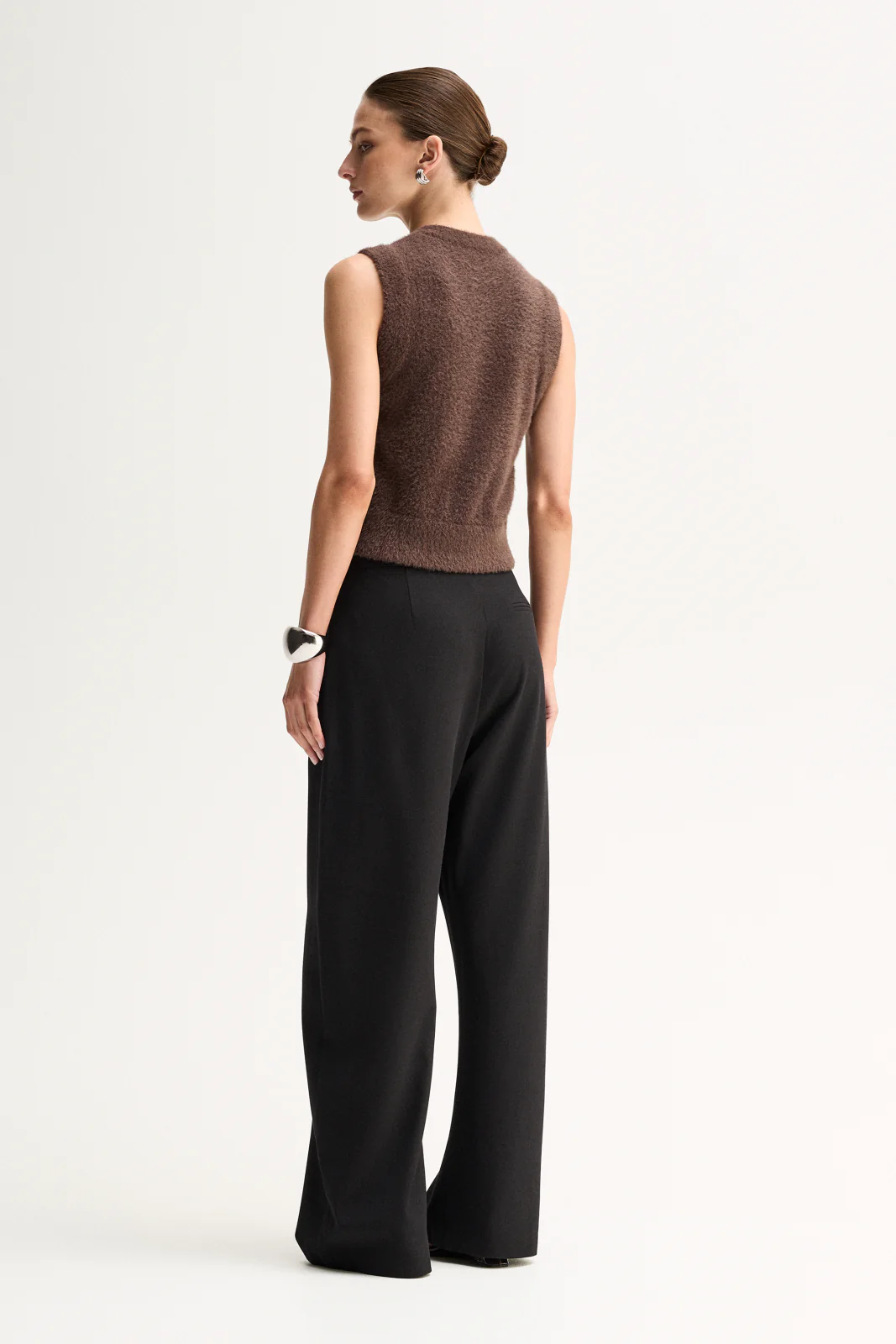 Dune Knit Cardigan | Chocolate - Image 6