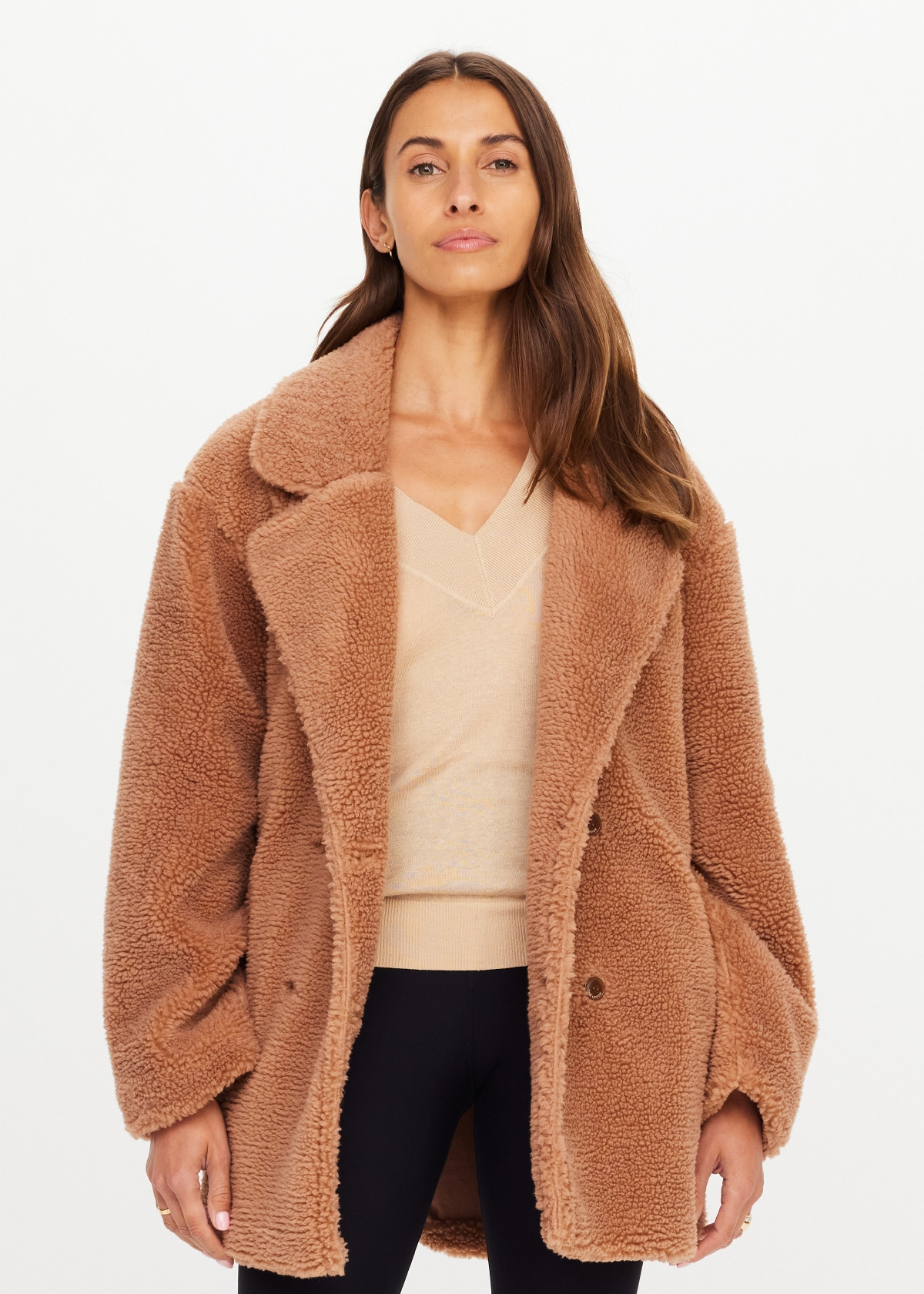 Gracie Teddy Coat | Chai - Image 2