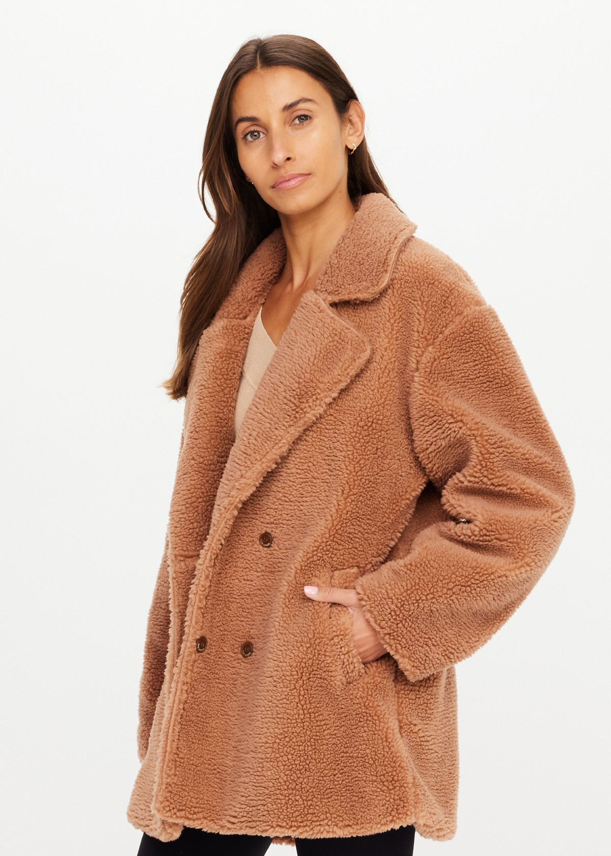 Gracie Teddy Coat | Chai - Image 3