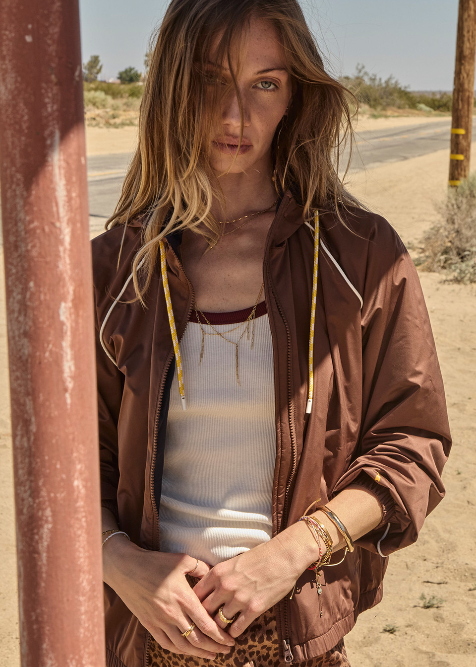 Lila Zip Through Jacket | Chocolate - Image 2