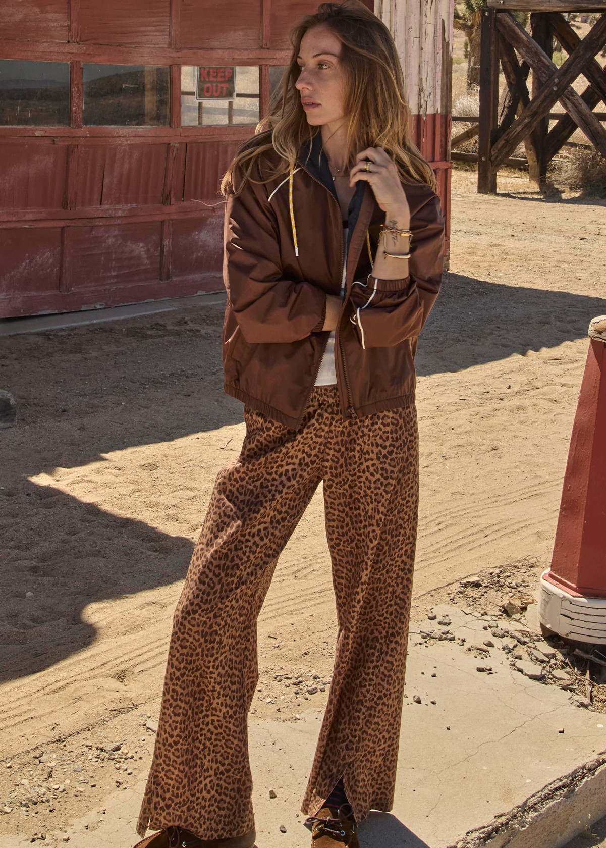 Lila Zip Through Jacket | Chocolate - Image 3