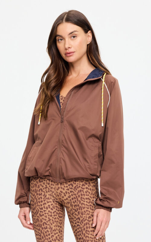 Lila Zip Through Jacket | Chocolate
