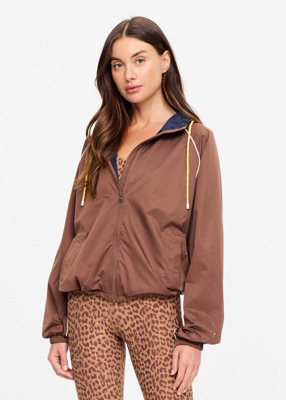 Lila Zip Through Jacket | Chocolate