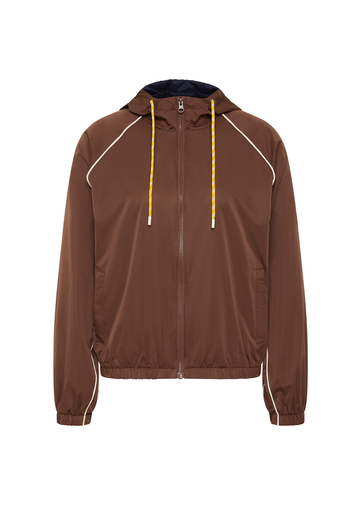 Lila Zip Through Jacket | Chocolate - Image 8