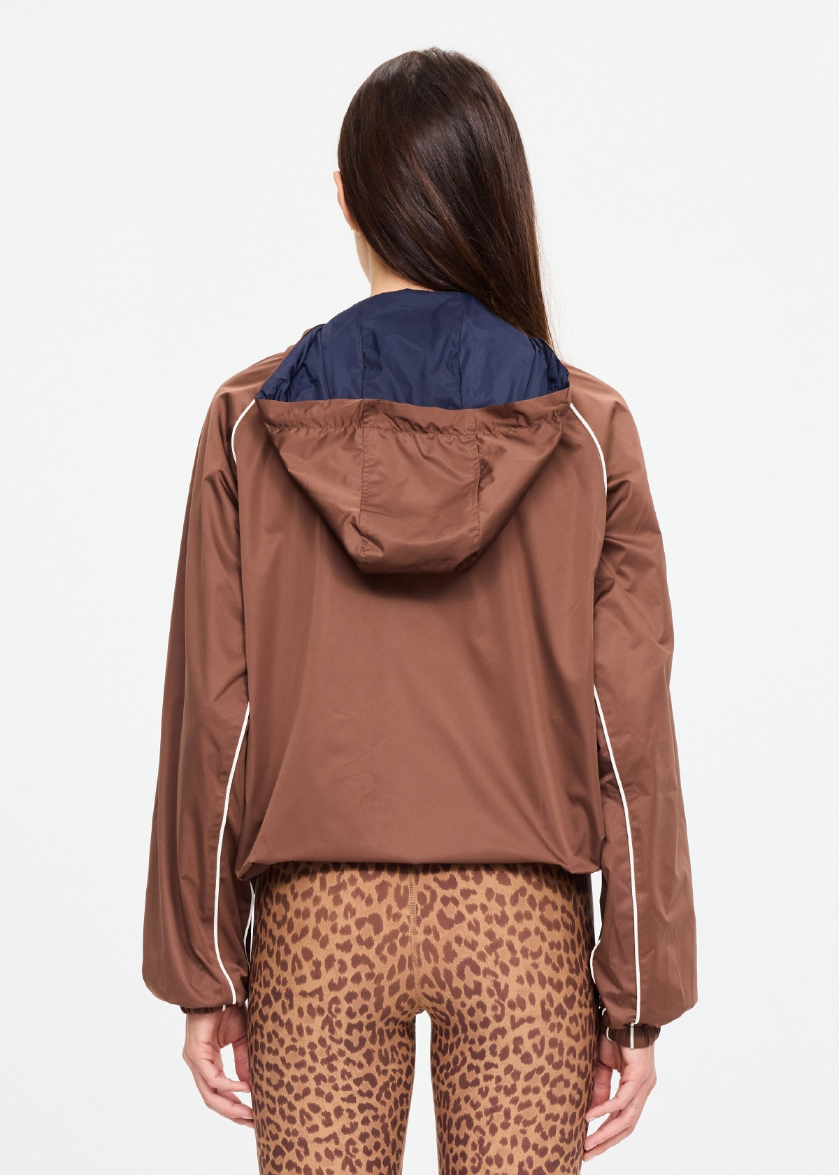 Lila Zip Through Jacket | Chocolate - Image 6