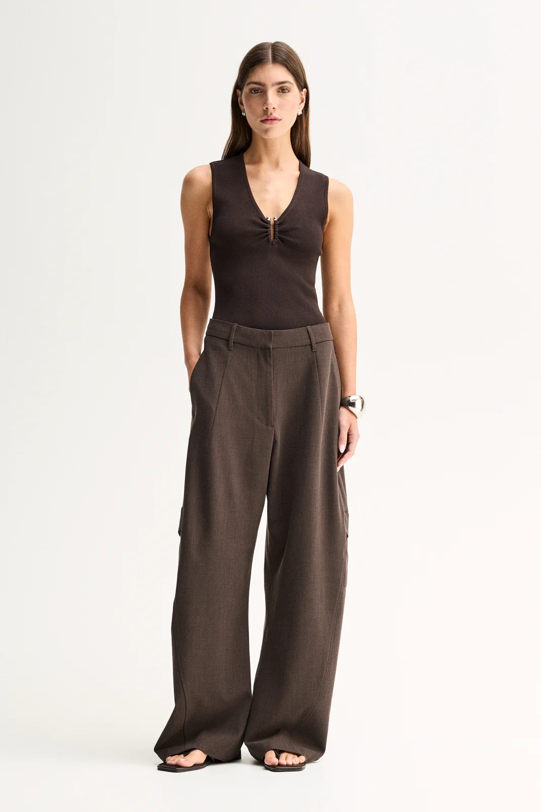 Lindsay Knit Top | Chocolate