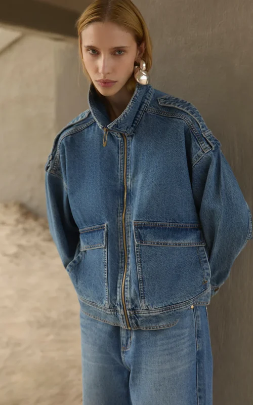 Rita Denim Jacket | Drift Blue