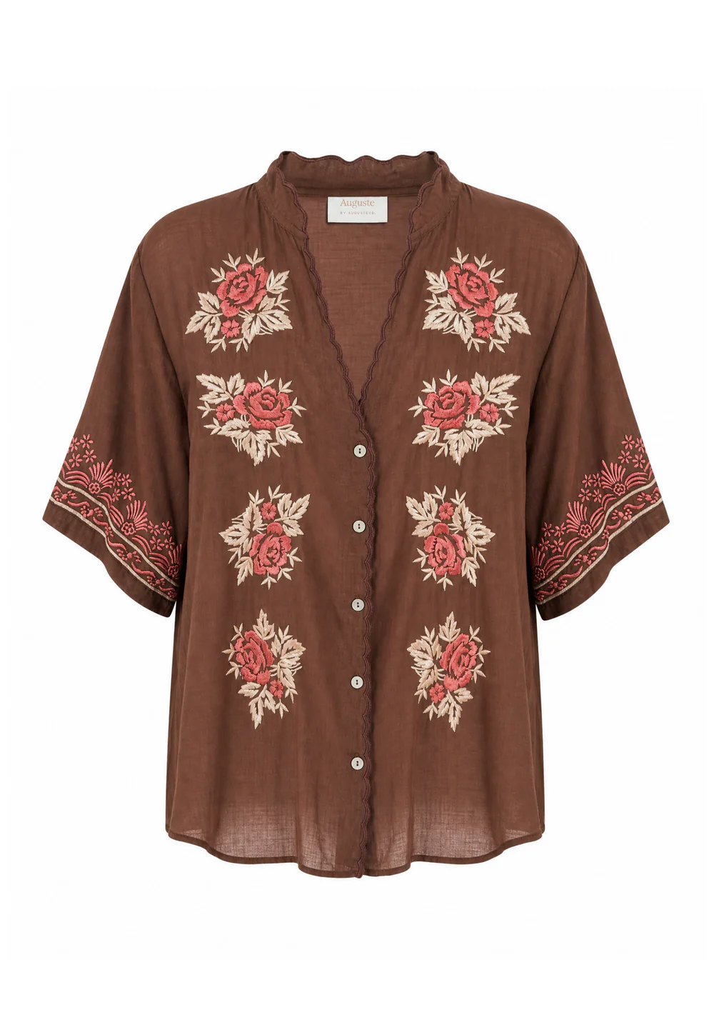 Rosalie Blouse | Brown - Image 4
