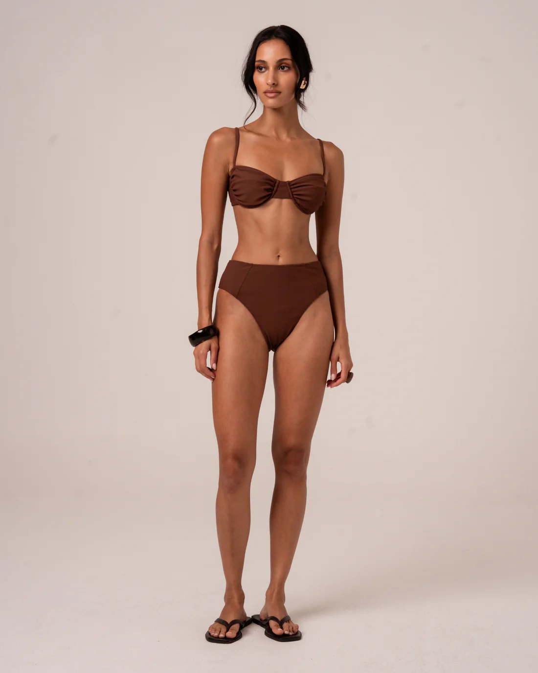 Splice Mid Rise Bottom | Choc Rib