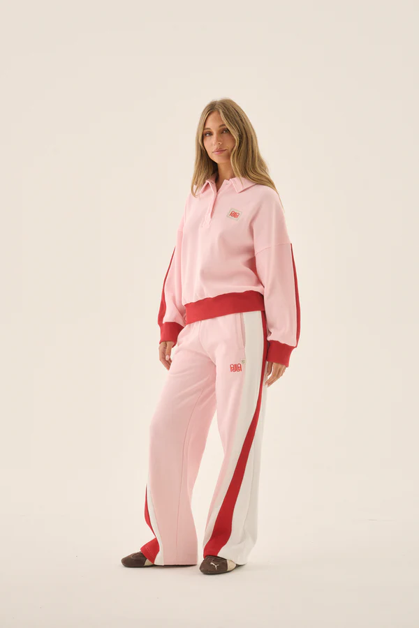Waffle Splice Sweatshirt | Ballet Pink - Image 5