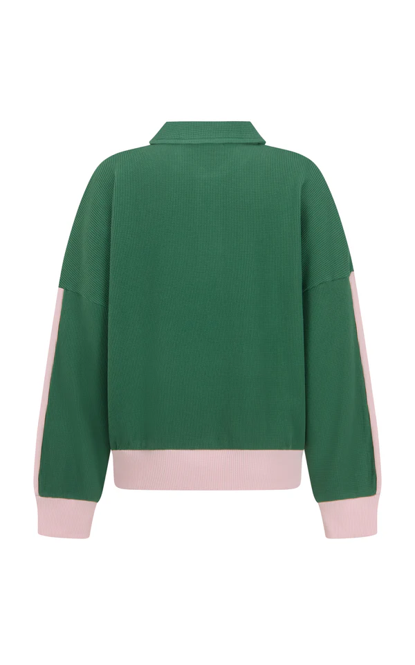 Waffle Splice Sweatshirt | Sage Green - Image 6
