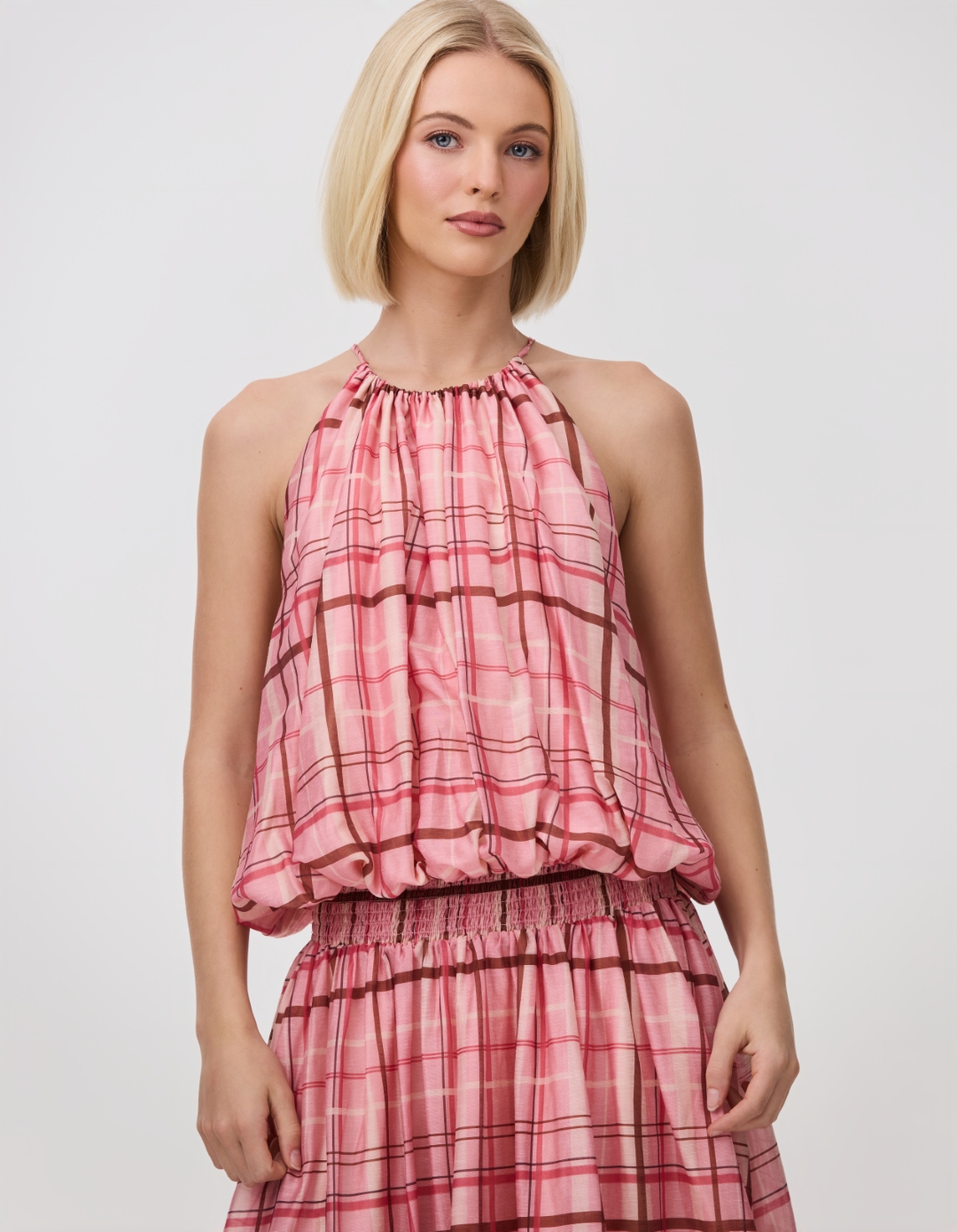 Adrianna Dress | Jaipur Check - Image 2