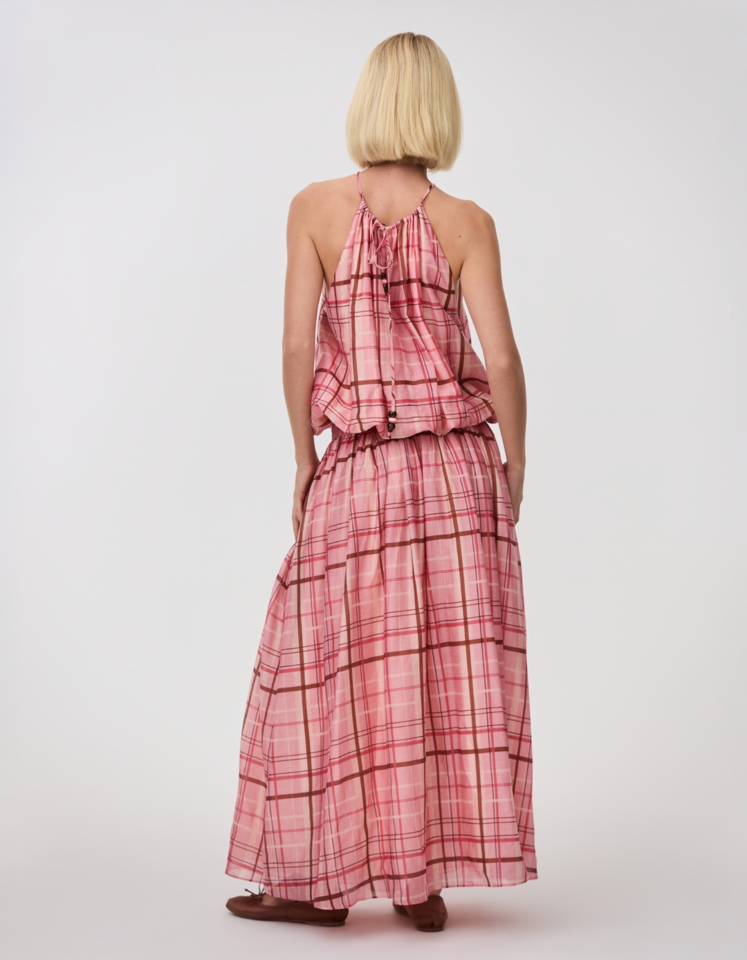 Adrianna Dress | Jaipur Check - Image 5