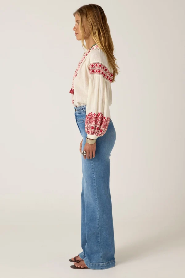 Antonella Blouse | Cranberry - Image 4
