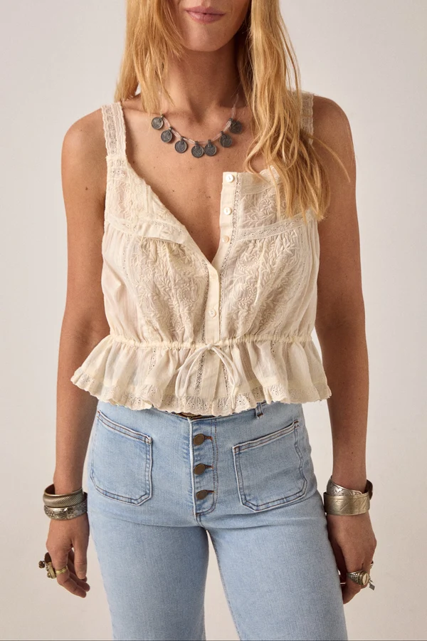 Constanza Top | Vintage Lace - Image 2