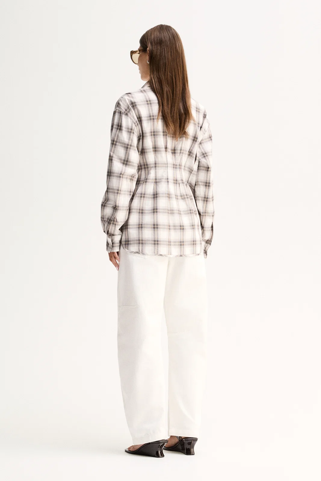 Heather Shirt | White Check - Image 4