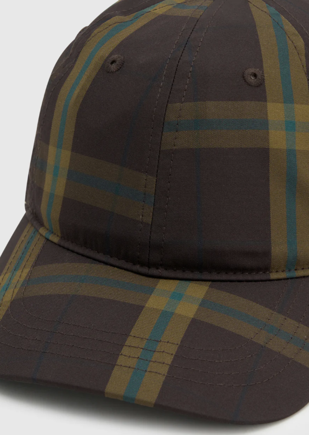 Winton Check Logo Cap | Espresso Check - Image 2
