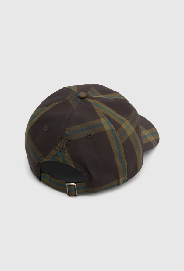 Winton Check Logo Cap | Espresso Check - Image 3