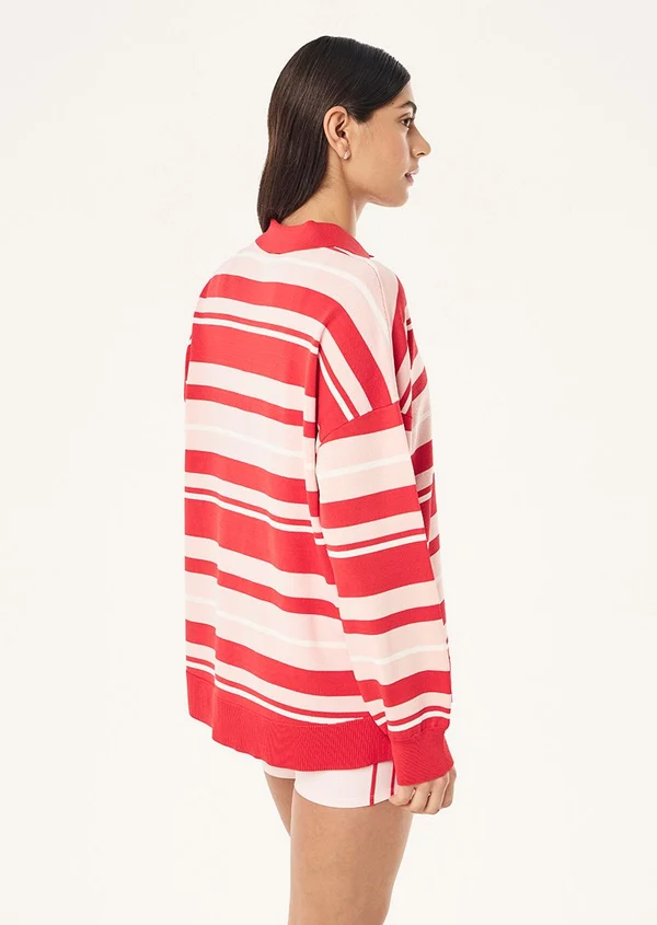 Strata Rugby Knit | Strawberry Stripe - Image 3