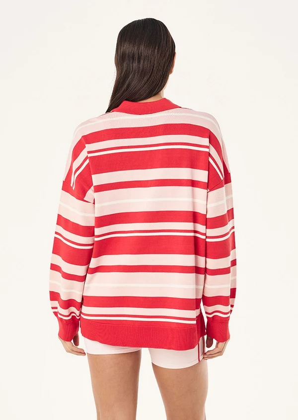 Strata Rugby Knit | Strawberry Stripe - Image 5