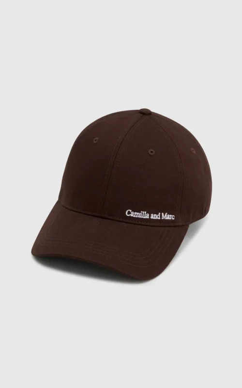 Thome Embroidered Cap | Chocolate