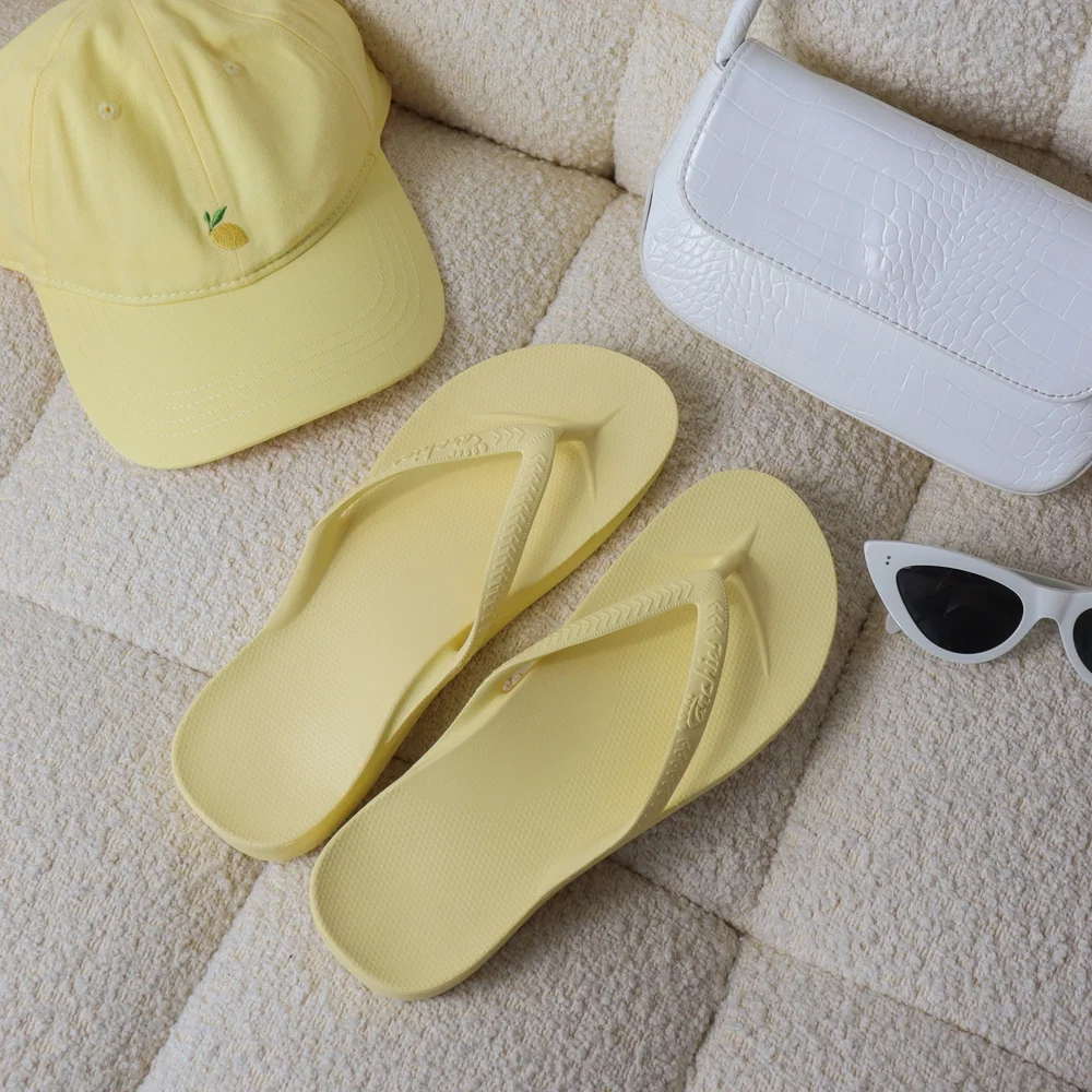 Arch Support Thongs | Lemon - Image 5