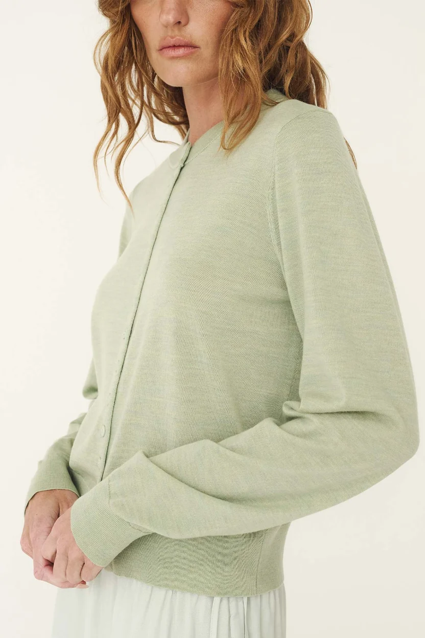 Maeve Merino Spring Cardigan | Sage - Image 4