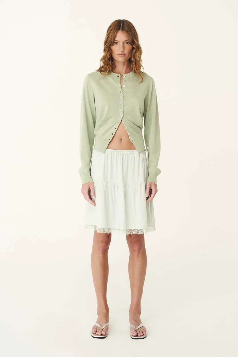Maeve Merino Spring Cardigan | Sage - Image 6