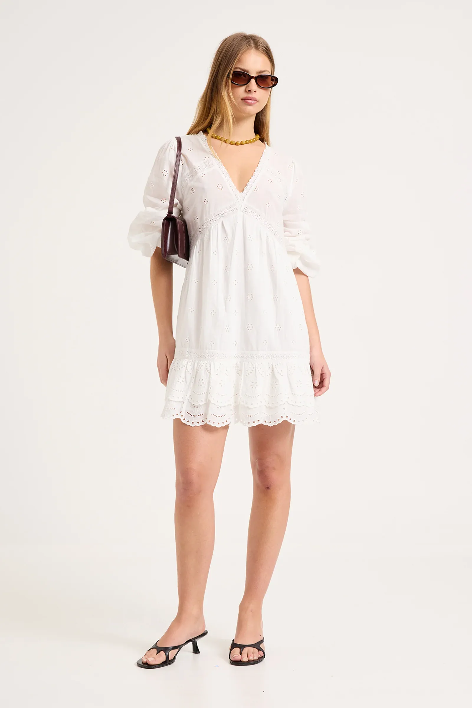 Maeve Voile Dress | White - Image 3