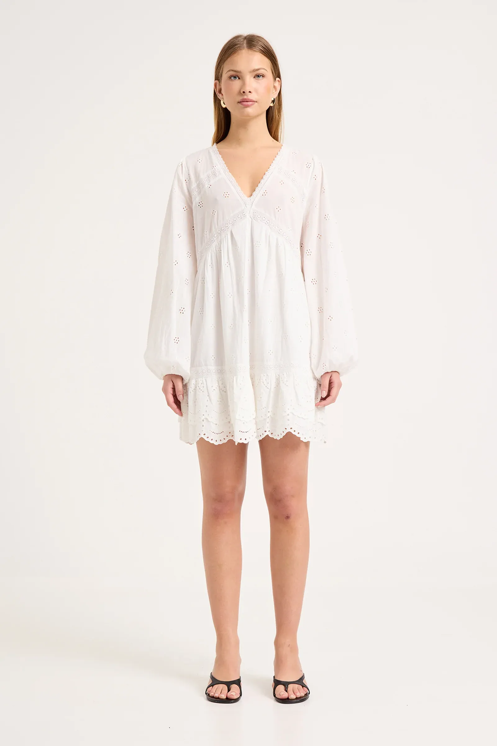 Maeve Voile Dress | White - Image 6