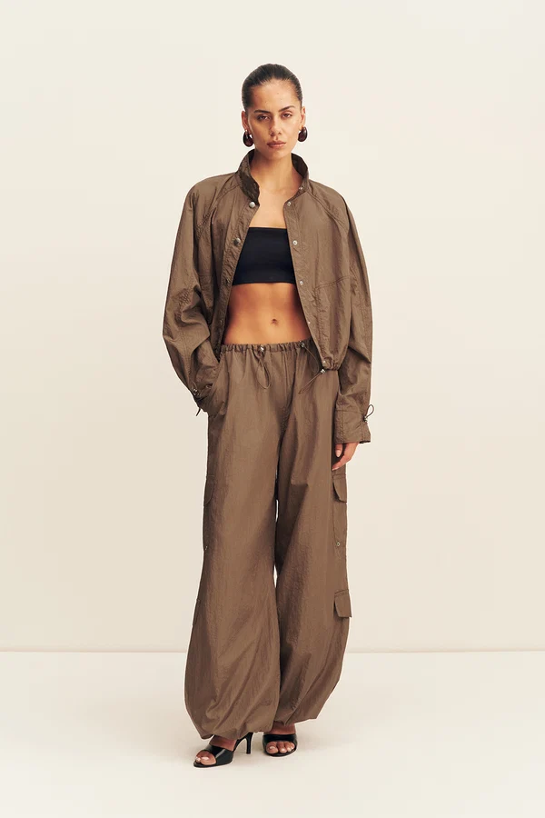 Malika Drawstring Pant | Bronze