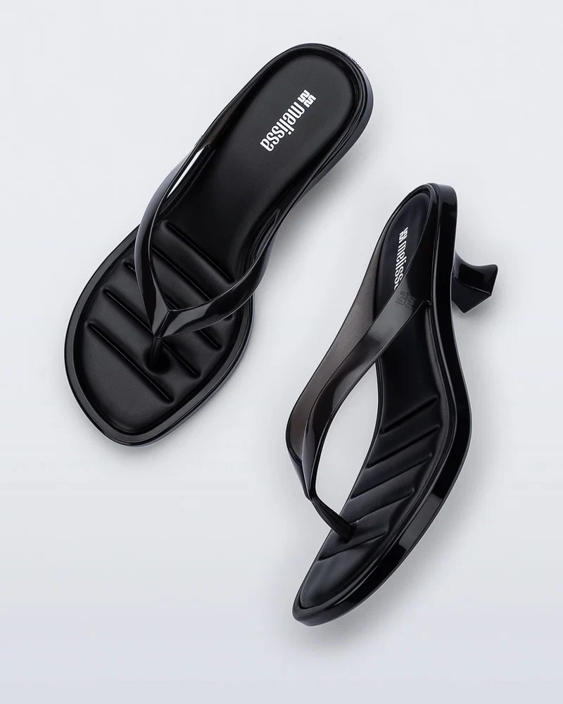 Melissa Thong Kitten Heel | Black - Image 3