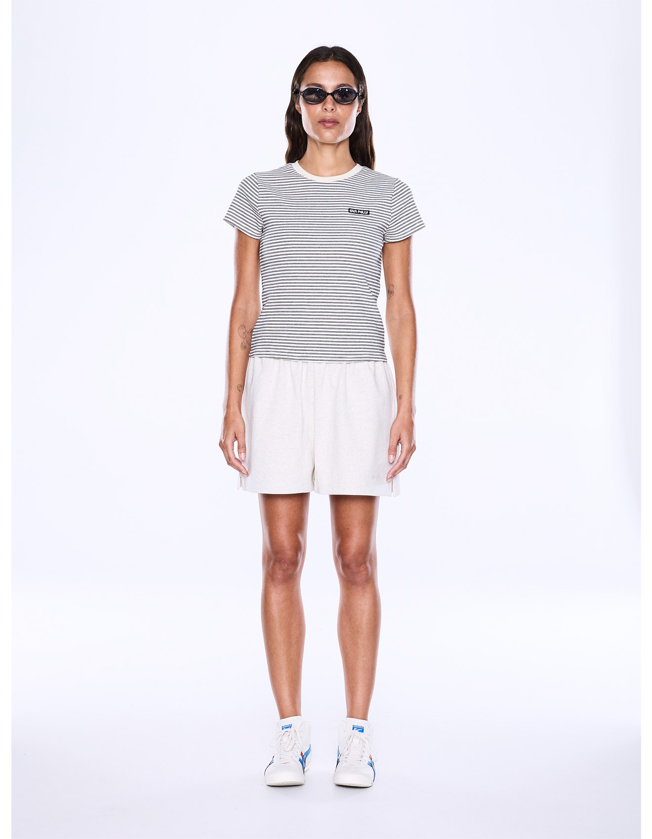 Penny Baby Tee | Black/White Stripe - Image 3