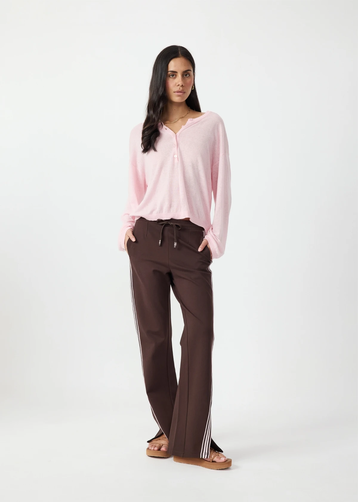 Petra Flare Pant | Chocolate - Image 4