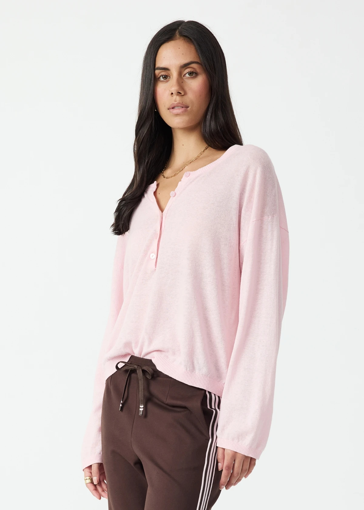Rylee Knit Button Top | Rosewater - Image 6