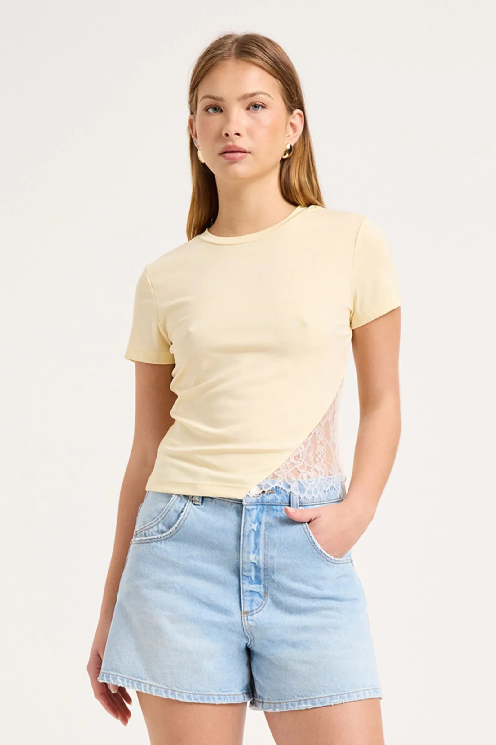 Siren Lace Baby Tee | Halo