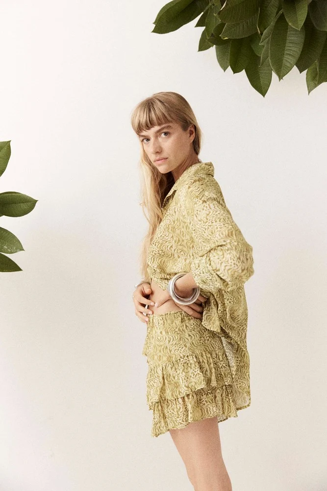 Viper Fae Frill Skort | Pistachio - Image 3