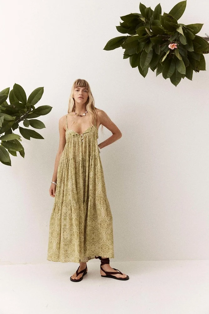 Viper Neroli Maxi Dress | Pistachio - Image 5