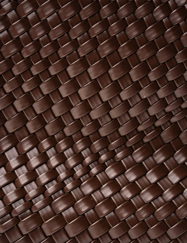 Woven Tote Bag | Brown - Image 4