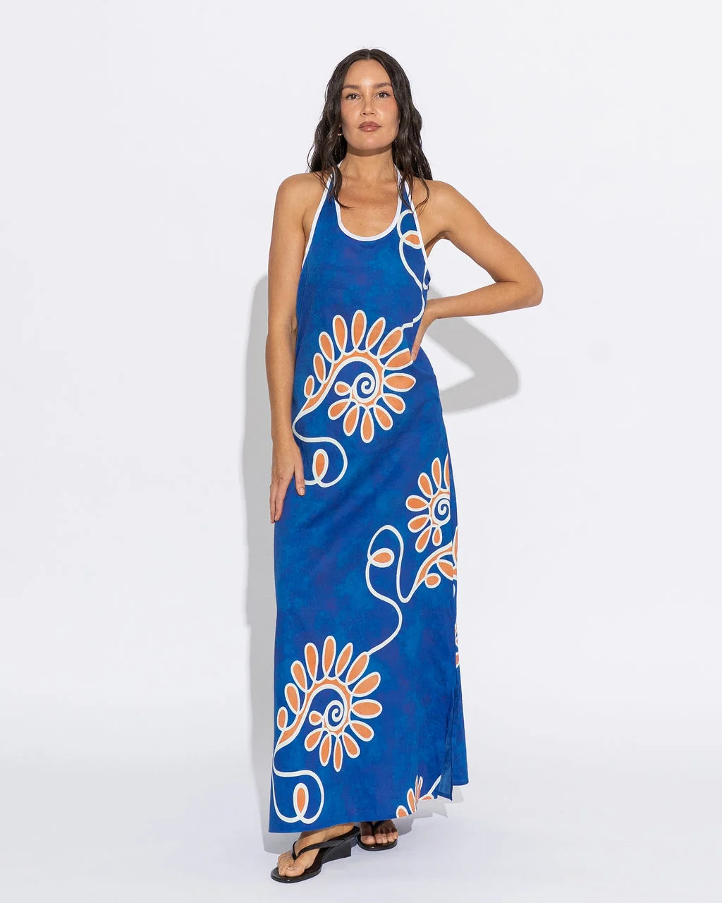 Fiore Halter Dress | Ocean