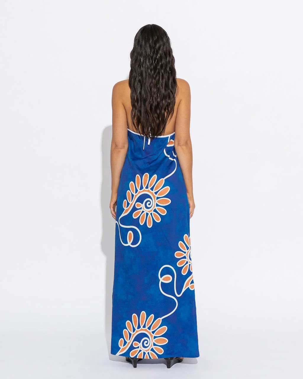 Fiore Halter Dress | Ocean - Image 4