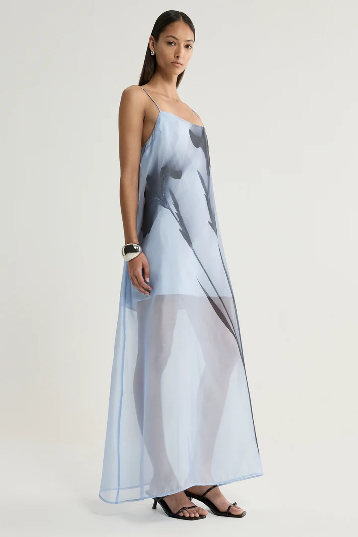 Jade Dress | Blue Floral - Image 3