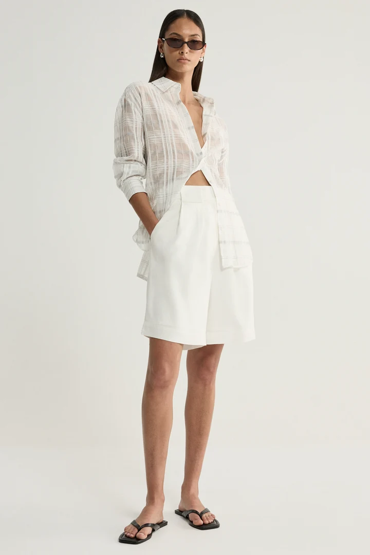 Onyx Shirt | White Check - Image 2