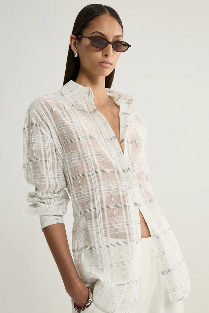 Onyx Shirt | White Check