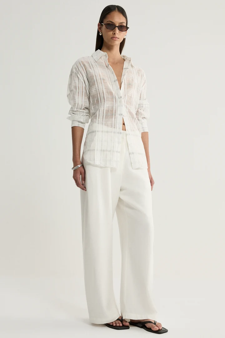 Onyx Shirt | White Check - Image 3
