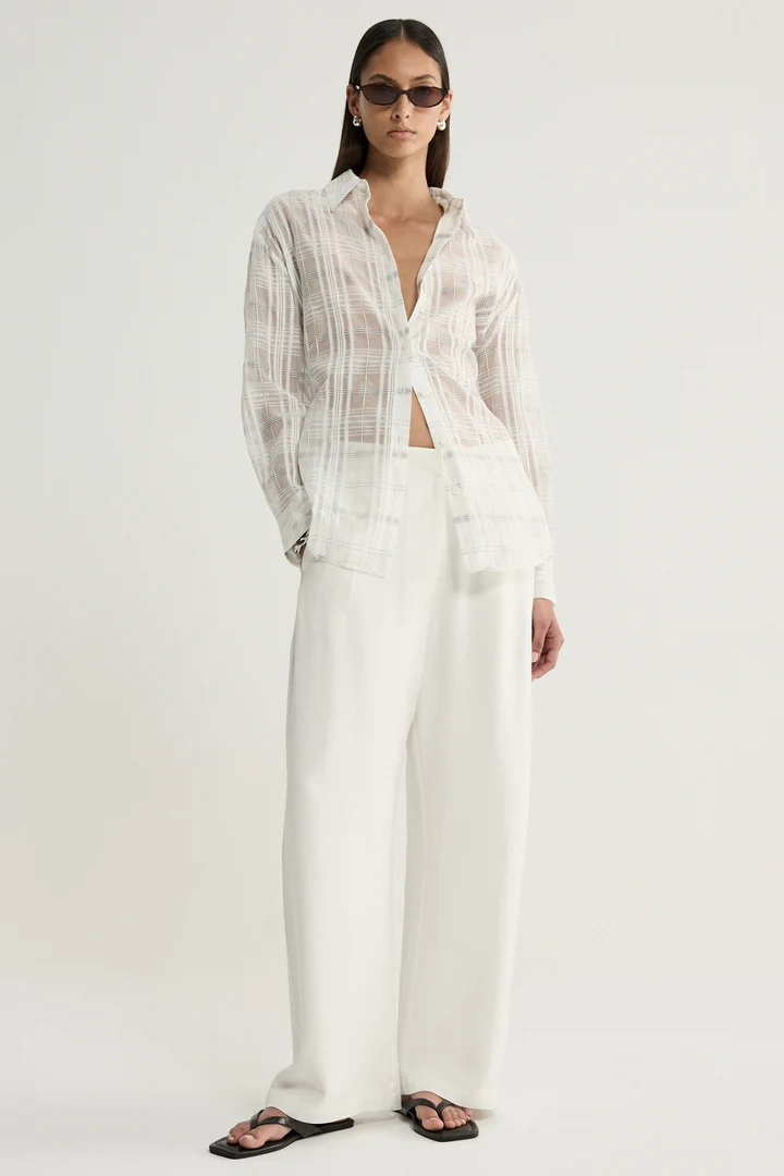 Onyx Shirt | White Check - Image 4