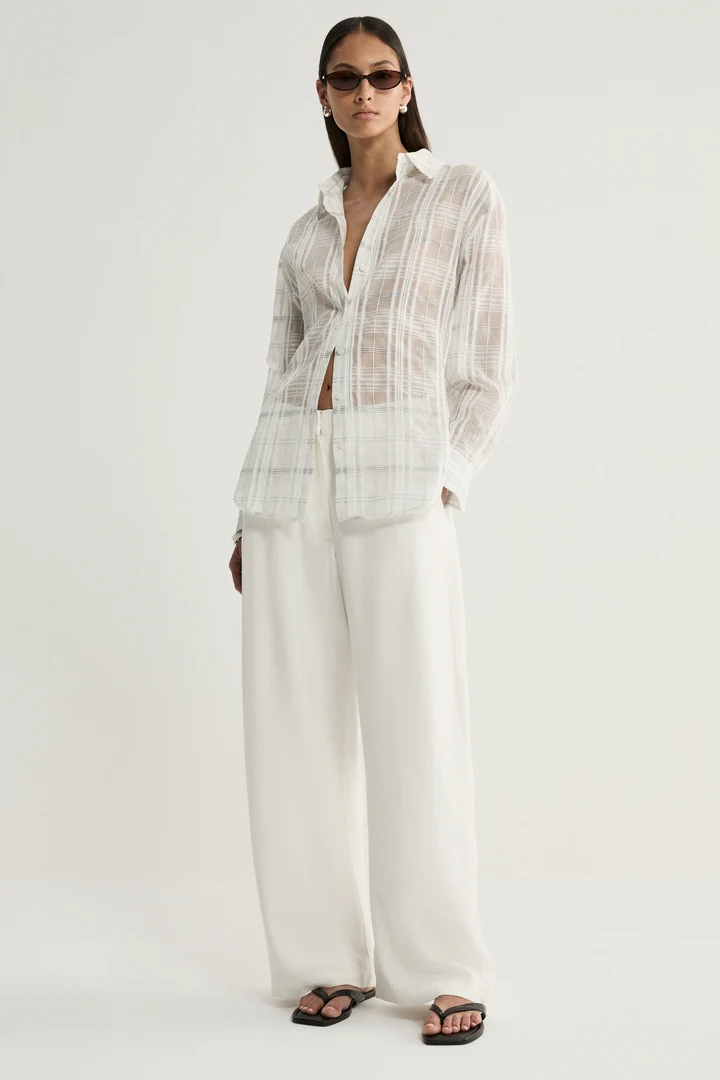 Onyx Shirt | White Check - Image 5