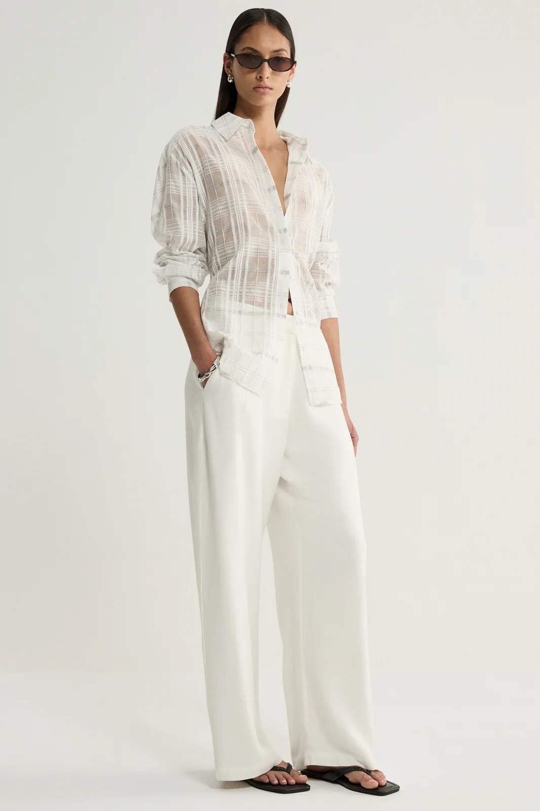Onyx Shirt | White Check - Image 7