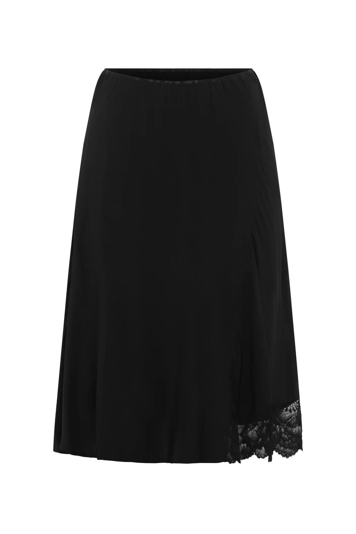 Tessa Silk Midi Skirt | Noir - Image 5