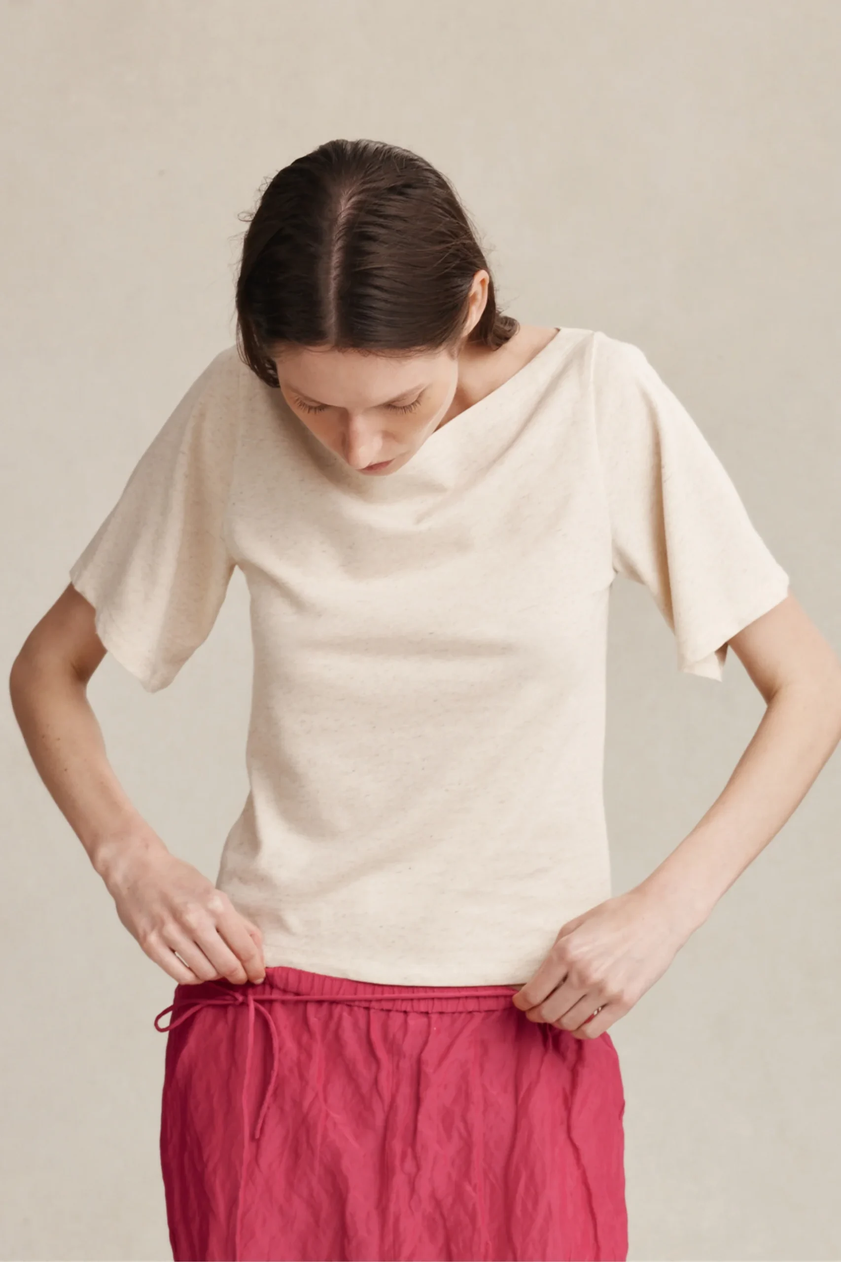 Thalia Tee | Oat - Image 5